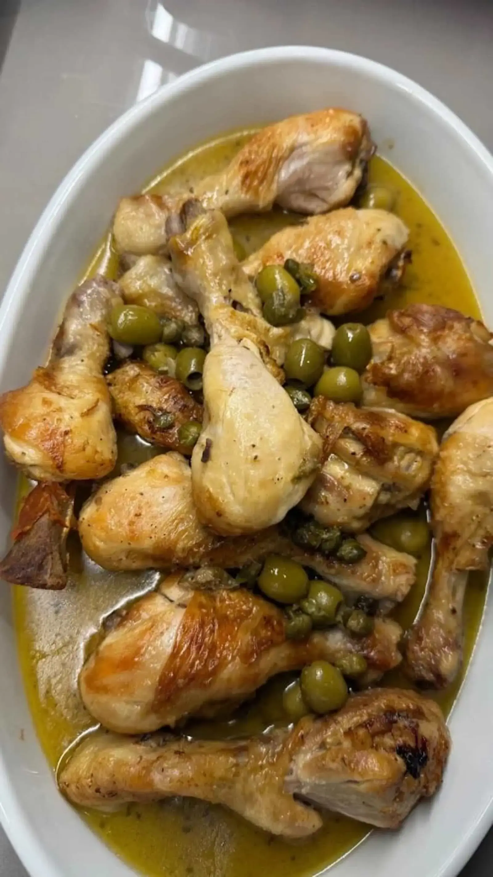 Pollo arrosto con olive e capperi della Gastronomia Zio Paperone